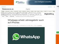 Bild zum Artikel: Beliebte Nachrichten-App: Whatsapp erhebt Jahresgebühr auch auf iPhones