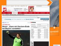 Bild zum Artikel: Für immer FCB?  -  

Neuer: „Kann mir Karriere-Ende bei Bayern vorstellen“