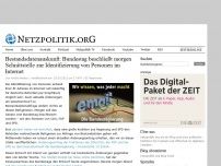Bild zum Artikel: Bestandsdatenauskunft: Bundestag beschließt morgen Schnittstelle zur Identifizierung von Personen im Internet