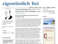 Bild zum Artikel: Faszinosum Bernd Lucke: Von einem, den sie nicht zu bändigen wissen