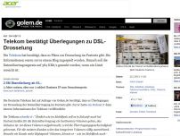 Bild zum Artikel: Auf 384 KBit/s: Telekom bestätigt Überlegungen zu DSL-Drosselung