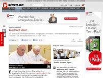 Bild zum Artikel: Historischer Moment: Papst trifft Papst