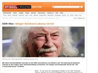 Bild zum Artikel: DDR-Star: Sänger Reinhard Lakomy ist tot