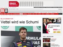 Bild zum Artikel: BILD-KOMMENTAR - Vettel wird wie Schumi