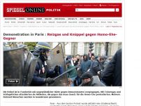 Bild zum Artikel: Demonstration in Paris: Reizgas und Knüppel gegen Homo-Ehe-Gegner