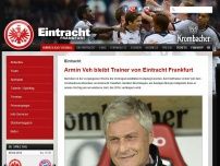 Bild zum Artikel: Armin Veh bleibt Trainer von Eintracht Frankfurt