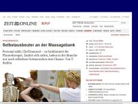 Bild zum Artikel: Physiotherapeuten: 
			  Selbstausbeuter an der Massagebank