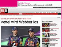 Bild zum Artikel: Kein neuer Vertrag - Vettel wird Webber los