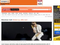 Bild zum Artikel: Münchner Zoll: Bieber ja, Affe nein
