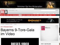 Bild zum Artikel: Bayerns 9-Tore- Gala im Video