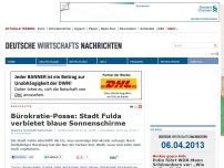 Bild zum Artikel: Bürokratie-Posse: Stadt Fulda verbietet blaue Sonnenschirme