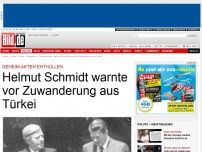 Bild zum Artikel: Geheim-Akten enthüllen - Helmut Schmidt warnte vor Zuwanderung aus Türkei