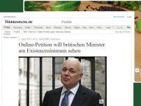 Bild zum Artikel: Nach BBC-Interview: Online-Petition will britischen Minister am Existenzminimum sehen