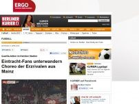 Bild zum Artikel: Guerilla-Aktion im fremden Stadion - Eintracht-Fans unterwandern Choreo der Erzrivalen aus Mainz