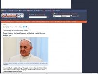 Bild zum Artikel: Franziskus fordert bessere Heime statt Homo-Adoption