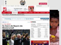 Bild zum Artikel: 23. Titel perfekt  -  

So feiern die Bayern die Meisterschaft