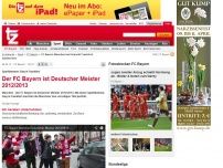Bild zum Artikel: Der FC Bayern ist Deutscher Meister 2012/2013