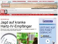 Bild zum Artikel: Geheimplan - Blaumachern sollen Hartz-IV-Leistungen gekürzt werden