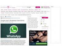 Bild zum Artikel: Google will WhatsApp kaufen und abschalten