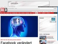 Bild zum Artikel: Britische Neurologin warnt - Facebook verändert unser Gehirn!