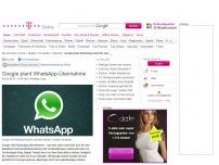 Bild zum Artikel: Google will WhatsApp kaufen und abschalten