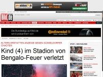 Bild zum Artikel: Düsseldorf-Chaoten - Kind (4) im Stadion von Bengalo-Feuer verletzt