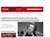 Bild zum Artikel: Großbritannien: Ex-Premierministerin Thatcher gestorben