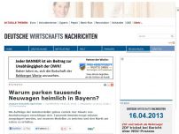 Bild zum Artikel: Warum parken tausende Neuwagen heimlich in Bayern?