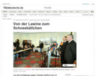 Bild zum Artikel: Lehren aus der Causa Wulff: Von der Lawine zum Schneebällchen