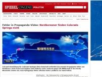 Bild zum Artikel: Fehler in Propaganda-Video: Nordkoreaner finden Colorado Springs nicht