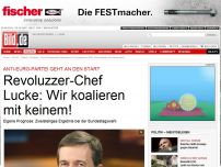 Bild zum Artikel: Anti-Euro-Partei - Revoluzzer-Chef Lucke: 25 % bei Bundestagswahl