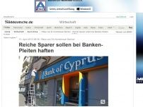 Bild zum Artikel: Pläne des EU-Binnenmarktkommissars: Reiche Sparer sollen bei Banken-Pleiten haften