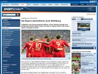 Bild zum Artikel: Halbfinale im DFB-Pokal: Die Bayern demontieren auch Wolfsburg