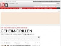 Bild zum Artikel: Geheim-Grillen! - HSV versöhnt sich nur mit 500 Fans