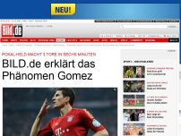 Bild zum Artikel: 3 Tore in sechs Minuten - BILD.de erklärt das Phänomen Gomez