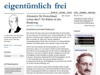 Bild zum Artikel: Alternative für Deutschland, wetten dass?: Per Rakete in den Bundestag