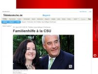 Bild zum Artikel: Politiker beschäftigen Ehefrauen: Familienhilfe à la CSU