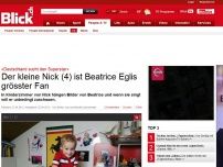 Bild zum Artikel: «Deutschland sucht den Superstar»: Der kleine Nick (4) ist Beatrice Eglis grösster Fan