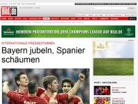 Bild zum Artikel: Pressestimmen - Bayern jubeln, Spanier schäumen