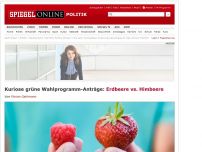 Bild zum Artikel: Kuriose grüne Wahlprogramm-Anträge: Erdbeere vs. Himbeere
