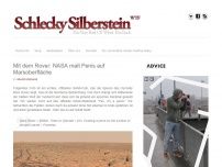 Bild zum Artikel: Mit dem Rover: NASA malt Penis auf Marsoberfläche