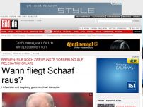 Bild zum Artikel: Werder-Pleite - Wann fliegt Schaaf raus?