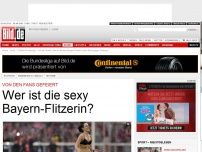 Bild zum Artikel: Von den Fans gefeiert - Wer ist die sexy Bayern-Flitzerin?