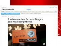 Bild zum Artikel: Landesparteitag in Bayern: Piraten machen Sex und Drogen zum Wahlkampfthema