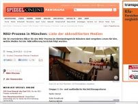 Bild zum Artikel: NSU-Prozess in München: Liste der akkreditierten Medien
