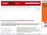 Bild zum Artikel: Razzia im Saarland: Polizei findet Waffen bei Hitler-Fan