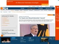 Bild zum Artikel: Hoeneß-Steueraffäre - 
Für Gauck sind Steuerhinterzieher 'asozial'