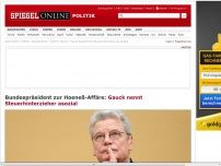 Bild zum Artikel: Bundespräsident zur Hoeneß-Affäre: Gauck nennt Steuerhinterzieher asozial