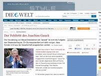 Bild zum Artikel: Bundespräsident: Der Fehltritt des Joachim Gauck