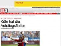 Bild zum Artikel: Drei Spiele ohne Sieg! - Köln hat die Aufstiegsflatter